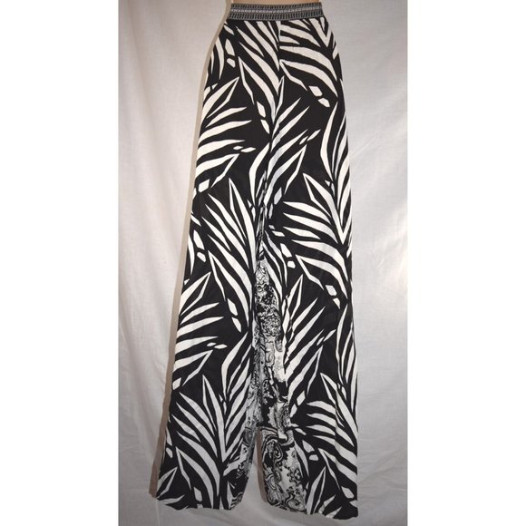 La Blanca Black and White Paisley Pants - Picture 3 of 5